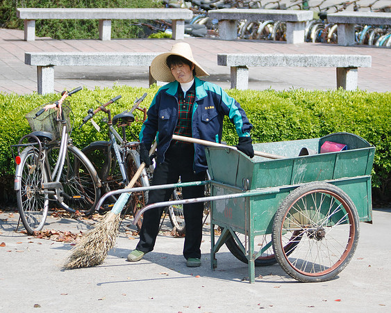 Old School Brooms in Shanghai