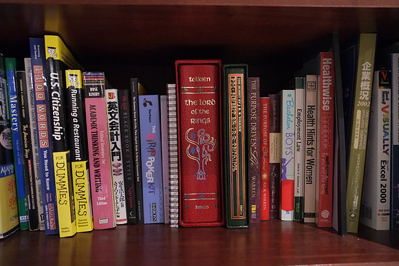 X-E1 Bookshelf-19_ISO 6400_1-25 sec at f - 2.8_XF18-55mmF2.8-4 R LM OIS at 18 mm