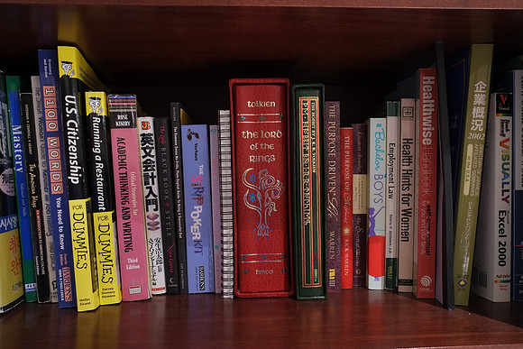 X-E1 Bookshelf-5_ISO 200_9.0 sec at f - 8.0_XF18-55mmF2.8-4 R LM OIS at 18 mm