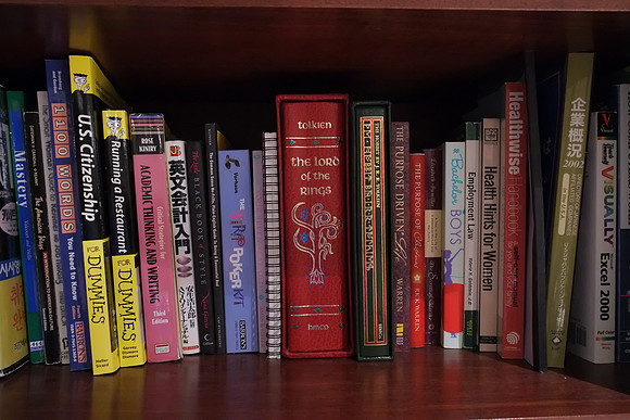 X-E1 Bookshelf-15_ISO 6400_1-7 sec at f - 5.6_XF18-55mmF2.8-4 R LM OIS at 18 mm