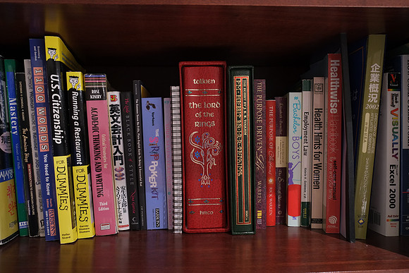 X-E1 Bookshelf-9_ISO 800_1.2 sec at f - 5.6_XF18-55mmF2.8-4 R LM OIS at 18 mm