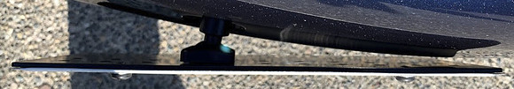 License Bracket in Tow Hole - NO DRILLED HOLES