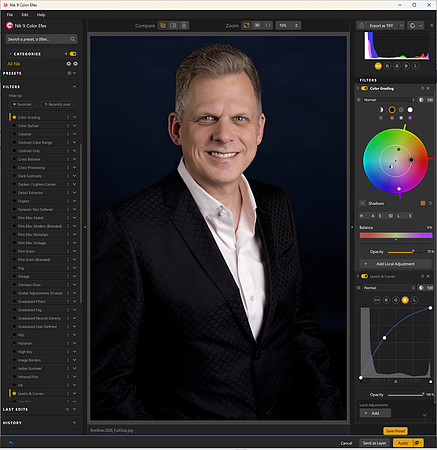 Nik 9 Color Grading and Levels & Curves Before