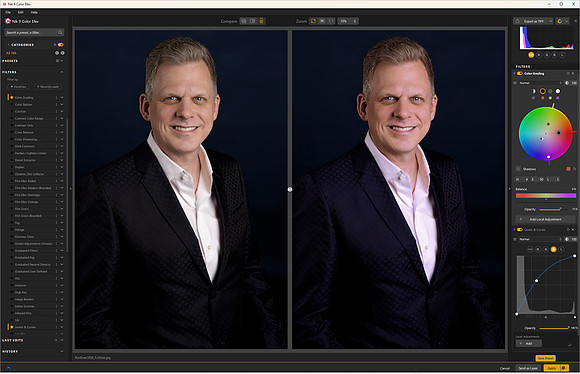 Nik 9 Color Grading and Levels & Curves Before + After