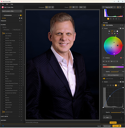 Nik 9 Color Grading and Levels & Curves After