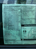 BMW 335i Window Sticker