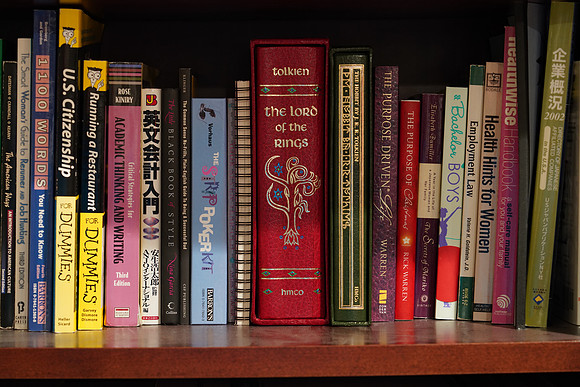 a7r4 bookshelf-20 [0.5 sec at f - 5.6 105 mm Sony ILCE-7RM4 FE 24-105mm F4 G OSS]